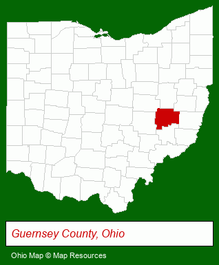 Ohio map, showing the general location of C-Z Realtors