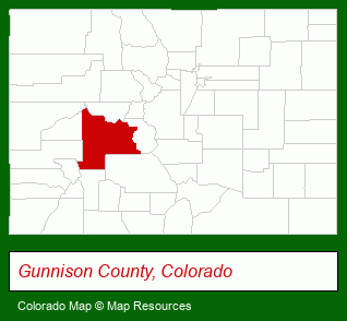 Colorado map, showing the general location of Clarke Agency Inc