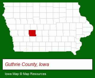 Iowa map, showing the general location of Judy Wedemeyer Real Estate
