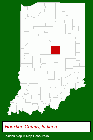 Indiana map, showing the general location of Security Home Inspections