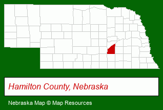 Nebraska map, showing the general location of Gibson & Associates Real Estate