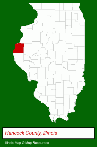 Illinois map, showing the general location of Allyn House