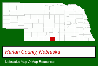 Nebraska map, showing the general location of Sportsmen Apartments
