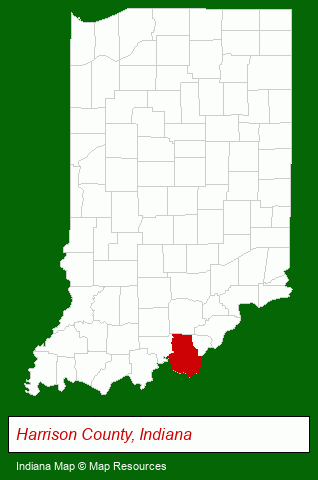 Indiana map, showing the general location of Schuler Bauer Real Estate Service