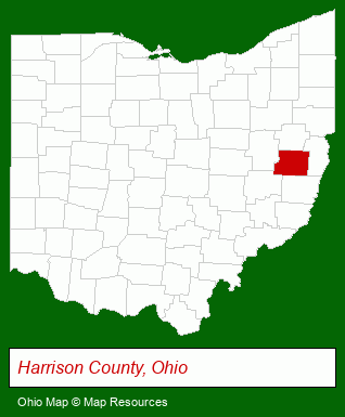 Ohio map, showing the general location of Equitable Savings & Loan Company