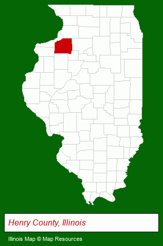 Illinois map, showing the general location of Lucky Dog Lodge