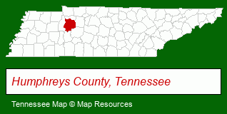 Tennessee map, showing the general location of Bill Collier Realty & Auction