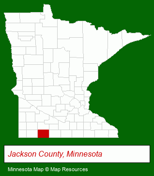 Minnesota map, showing the general location of Doman-Rose Place