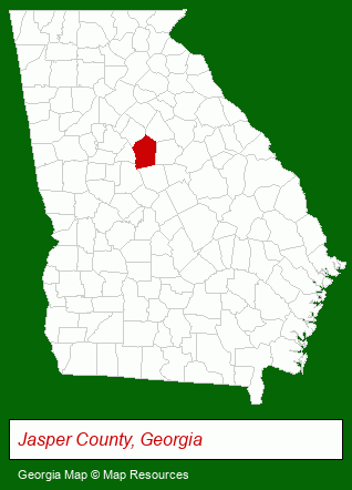 Georgia map, showing the general location of Bramlett Realty