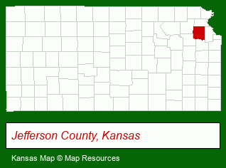 Kansas map, showing the general location of PIA Friend Realty