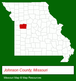 Missouri map, showing the general location of Classic Buildings LLC