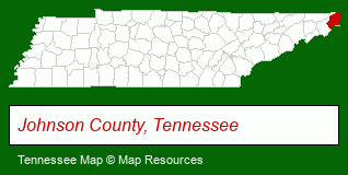 Tennessee map, showing the general location of Mullins Real Estate and Auction