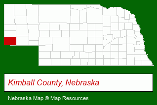 Nebraska map, showing the general location of Les Realty Company