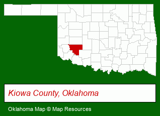 Oklahoma map, showing the general location of Allstate Insurance Company - Marjory Brooks