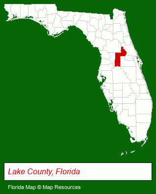 Florida map, showing the general location of Bridgewater Assisted Living