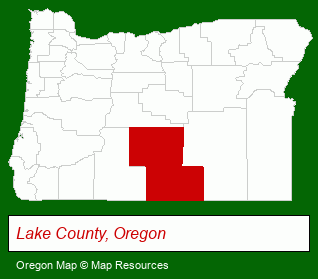 Oregon map, showing the general location of Anderson Engineering & Survey - Darryl Anderson PE