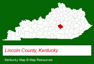 Kentucky map, showing the general location of Cochran-Rousey Realty-Auction
