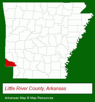 Arkansas map, showing the general location of Derksen Portable Buildings