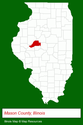 Illinois map, showing the general location of All-American Associates Inc