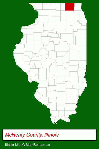 Illinois map, showing the general location of Dave Henry Architecture, P.C.