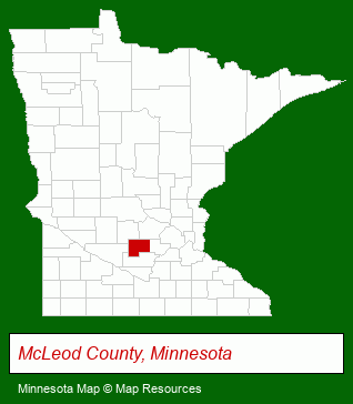 Minnesota map, showing the general location of Park Towers