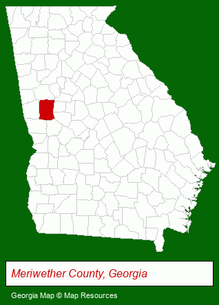 Georgia map, showing the general location of Harry Barnes Realty Inc