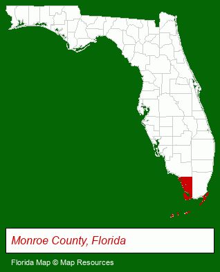Florida map, showing the general location of Keys To the Sea Realty