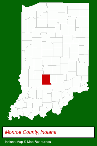 Indiana map, showing the general location of Hometown Realtors