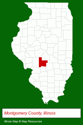 Illinois map, showing the general location of Aumann Auction Inc
