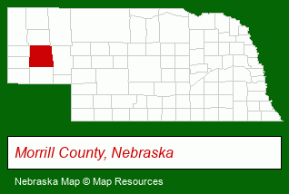 Nebraska map, showing the general location of Kraupie's Real Estate & Actnrs