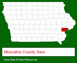 Iowa map, showing the general location of Members Community Credit Union