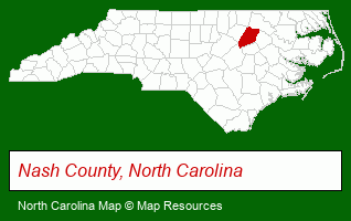 North Carolina map, showing the general location of Sandra Russ Real Estate