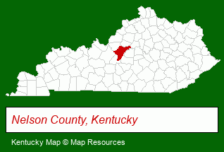 Kentucky map, showing the general location of Betty SEAY Realty