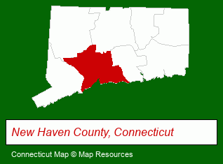 Connecticut map, showing the general location of Above Grade Home Inspections