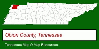 Tennessee map, showing the general location of Robert L Nichols & Associate - Robert L Nichols Pe