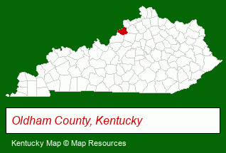 Kentucky map, showing the general location of Hunter-Knepshield Company