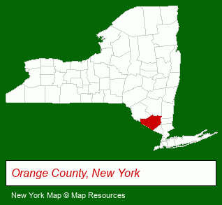 New York map, showing the general location of Maxum Realty Corporation
