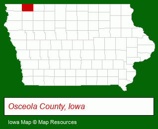 Iowa map, showing the general location of Ellerbroek & Associates