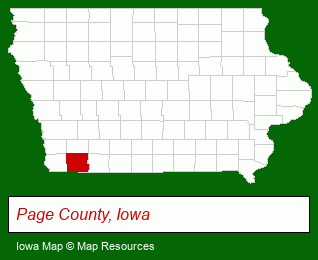 Iowa map, showing the general location of McIntyre Real Estate & Auction