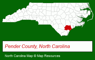 North Carolina map, showing the general location of Future Homes