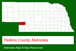 Nebraska map, showing the general location of Burge Auction & Real Estate