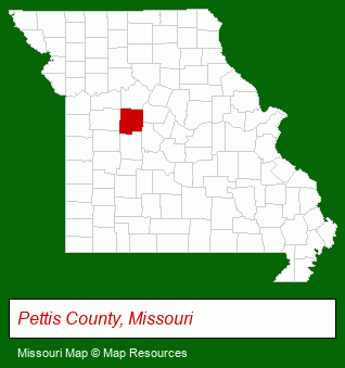 Missouri map, showing the general location of Preferred Properties