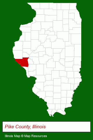 Illinois map, showing the general location of Midwest Land Sales