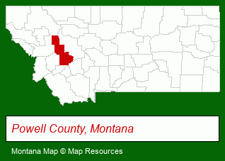Montana map, showing the general location of Pioneer Federal Savings & Loan