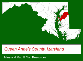 Maryland map, showing the general location of Bay Area Association of Realtors