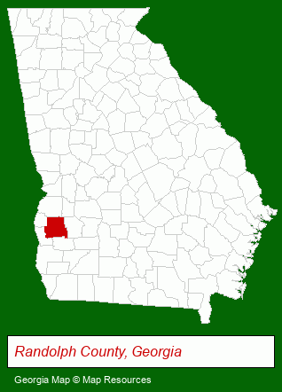 Georgia map, showing the general location of South Georgia Land & Timber