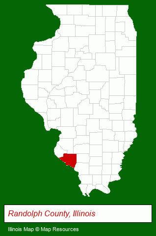 Illinois map, showing the general location of Nevois Construction