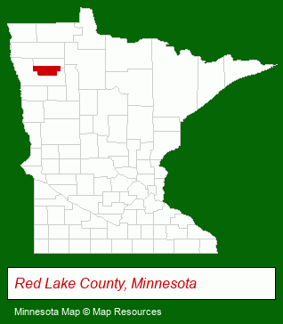 Minnesota map, showing the general location of Homark Company