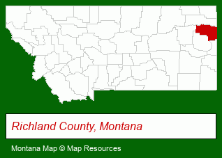Montana map, showing the general location of Nick Jones Real Estate
