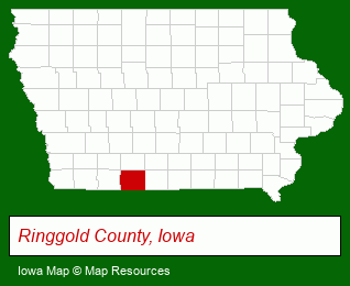 Iowa map, showing the general location of Cunning CO Inc